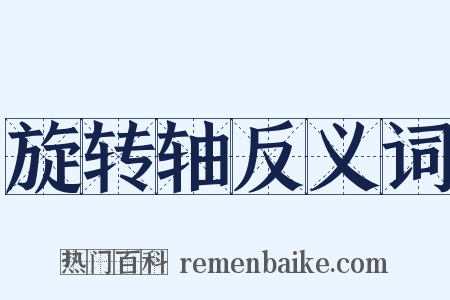 旋转轴反义词是什么意思的图片